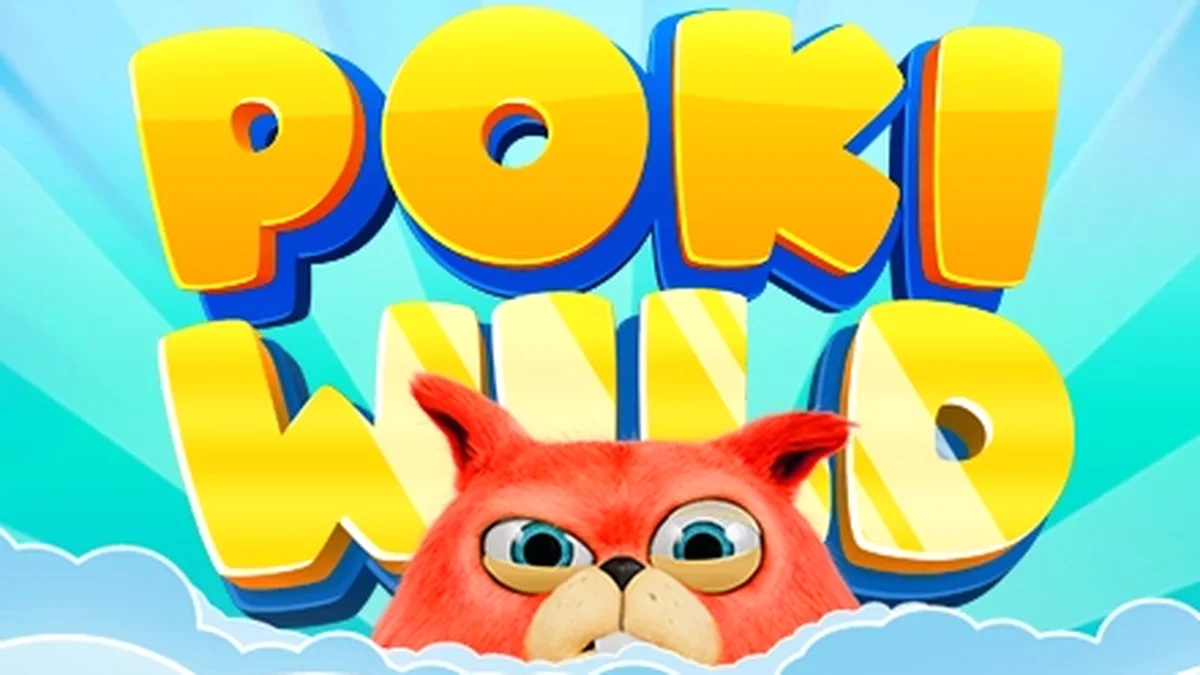 Interface de jogo do slot Poki Wild com elementos visuais vibrantes